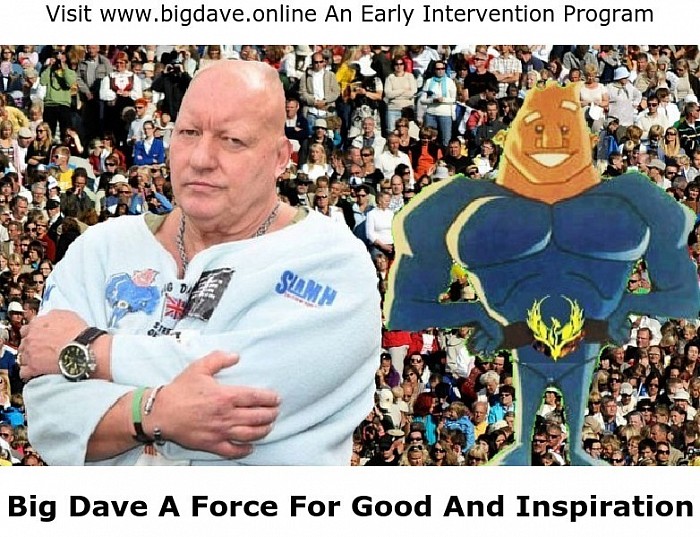 Big Dave works with all age groups from 6 years old up and is a Community Engagement Champion